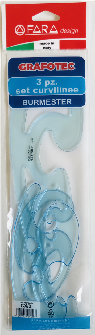 Set Curvilinee Pezzi 3 Serie Grafotec