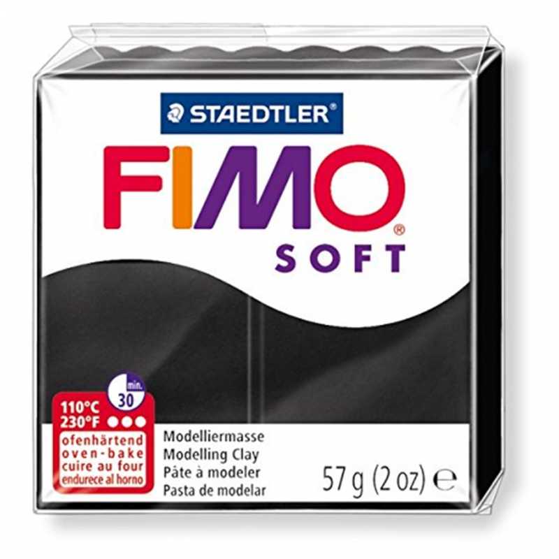 Pasta Fimo Soft Gr.57 9-Nero | Staedtler