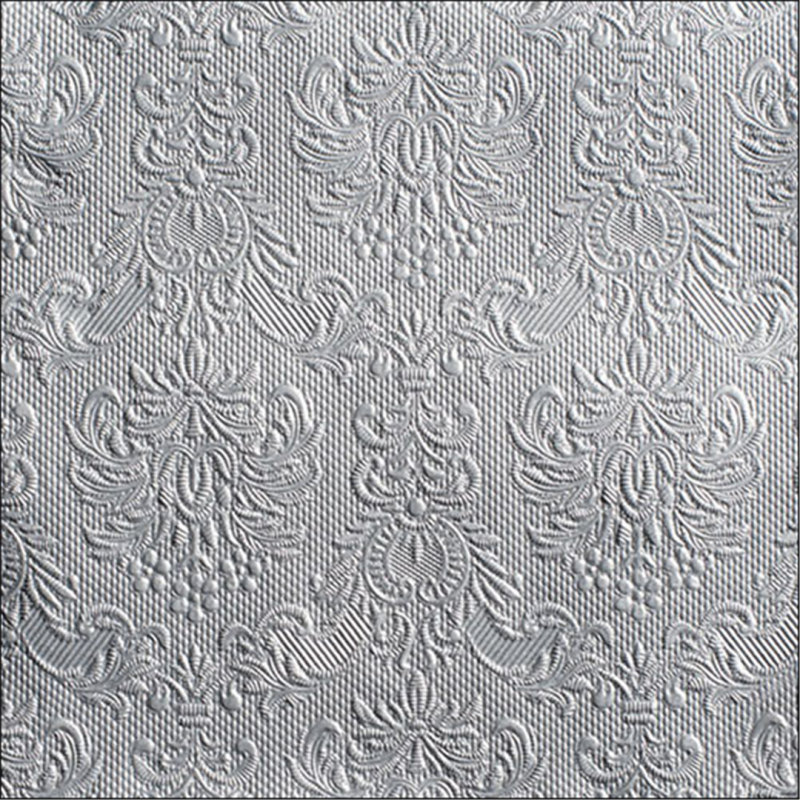 Napkin 33x33 Decorated Paper Environment Elegance Silver Silver | Ambiente