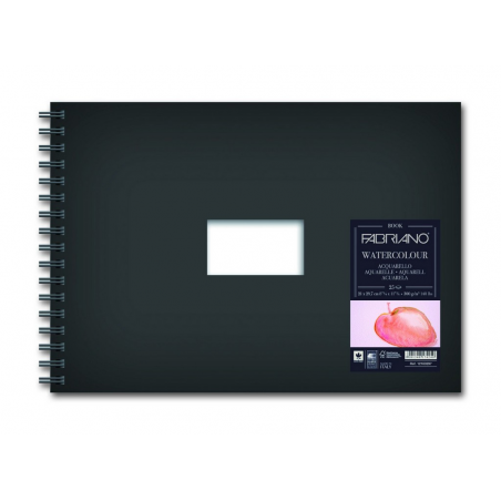 Blocco  Watercolour Book Spirale 14,8x21 Cm 300 Gr Grana Fina 25 Fogli