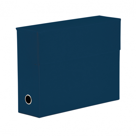 Scatola Archivio Apertura Dorso C/asola Soho Blu Navy 90