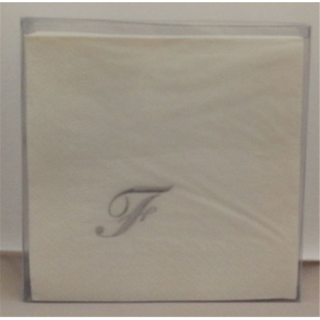 Bianco 25 25pz 3veli  C/sigla Arg. Tovagliolo F