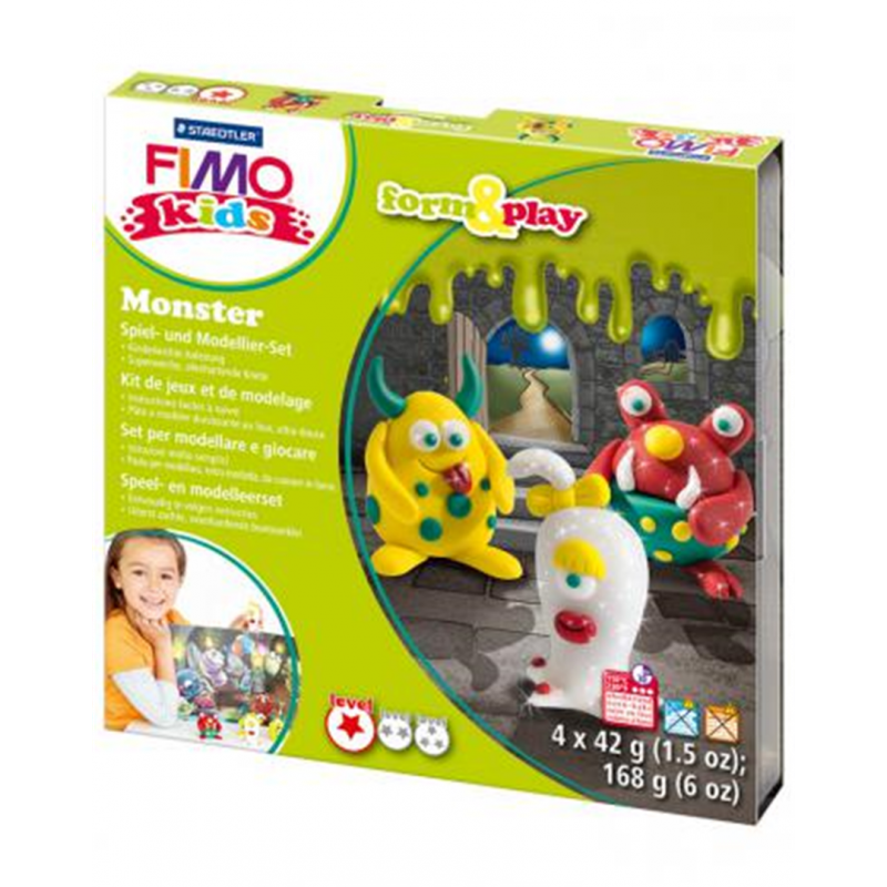 Set Fimo Kids Form&play Monster - Mostri | Staedtler