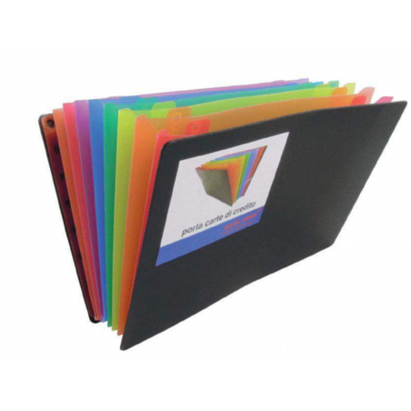 P/carte Credito Soffietto Arcobaleno 8 Tasche