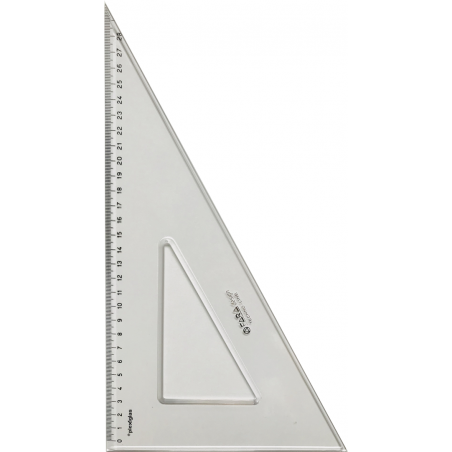Squadra Plexiglas Crystal Cm 50 60 Gradi