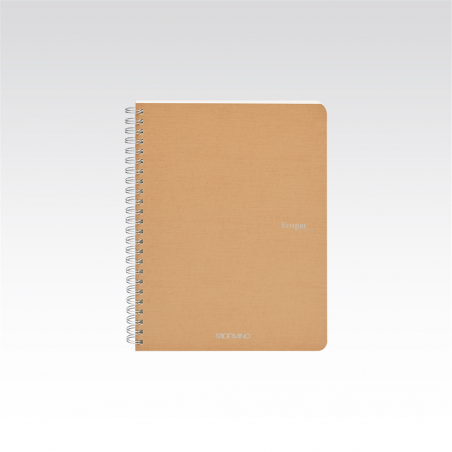 5 Pcs Pack Ecoqua A5 1r Spiral Notebook 70fg 90gr Brown | Fabriano