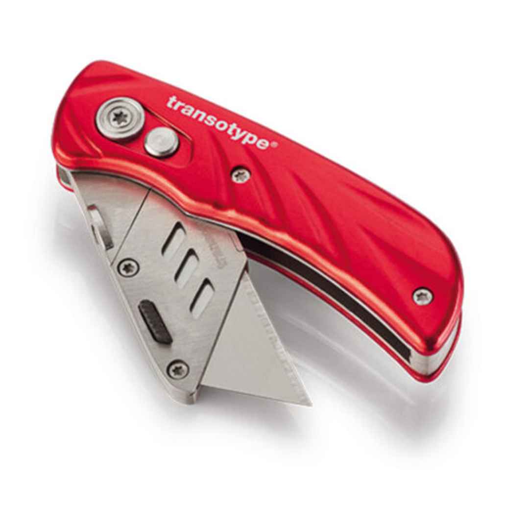 Cutter Pro In Alluminio Con 5 Lame Rosso — immagine 2