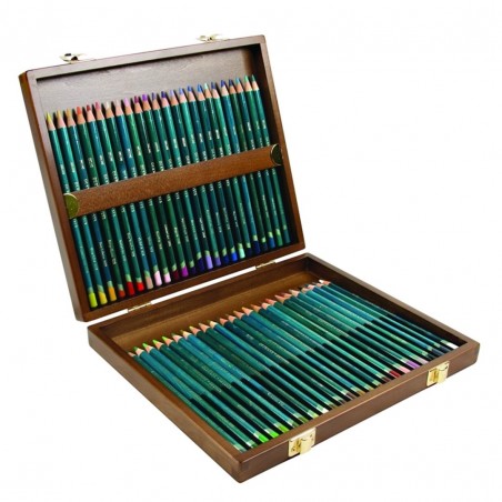 Derwent -  Artists Wooden Box 2 Drawers 48 Pencils