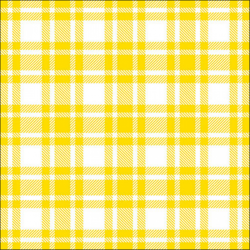 Tovagliolo 33x33 Carta Decorato Ambiente Checkered Pattern Yellow | Ambiente Europe B.v.