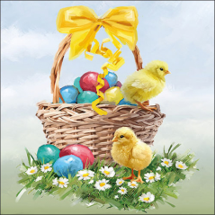 Tovagliolo 25x25 Fantasia Pasqua Ambiente Easter Basket | Ambiente Europe B.v.
