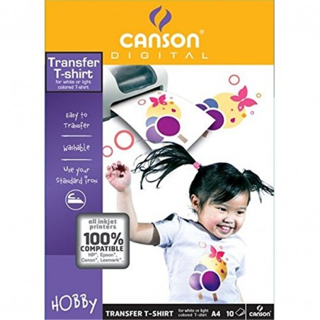 Carta Transfert Per T-Shirt A4 1440 Dpi Confezione 10 Fogli