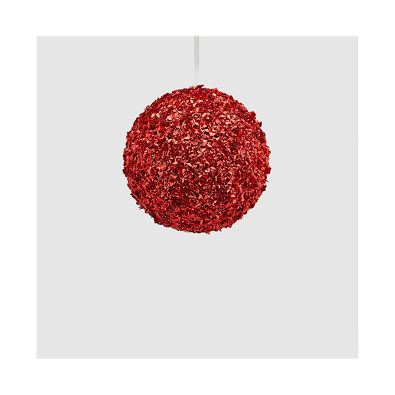 Sfera D12cm Pvc Glitter Rosso | Edg - Enzo De Gasperi