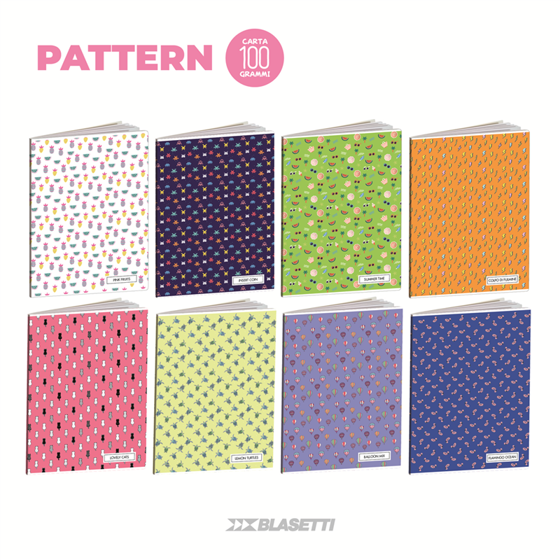 10 Pcs Pack Maxi Notebook 1r The Unmissable Patterns 2023 | Blasetti