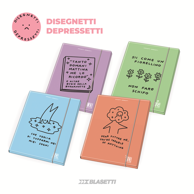 3 Pcs Pack 3l Folder D. 12 Mm The Unmissable Depressed Designs 2023 | Blasetti