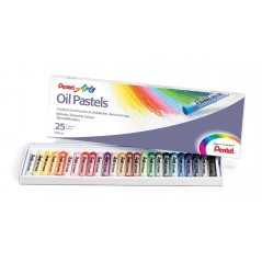 Pentel -  Oil Pastels Box Arts 25pcs