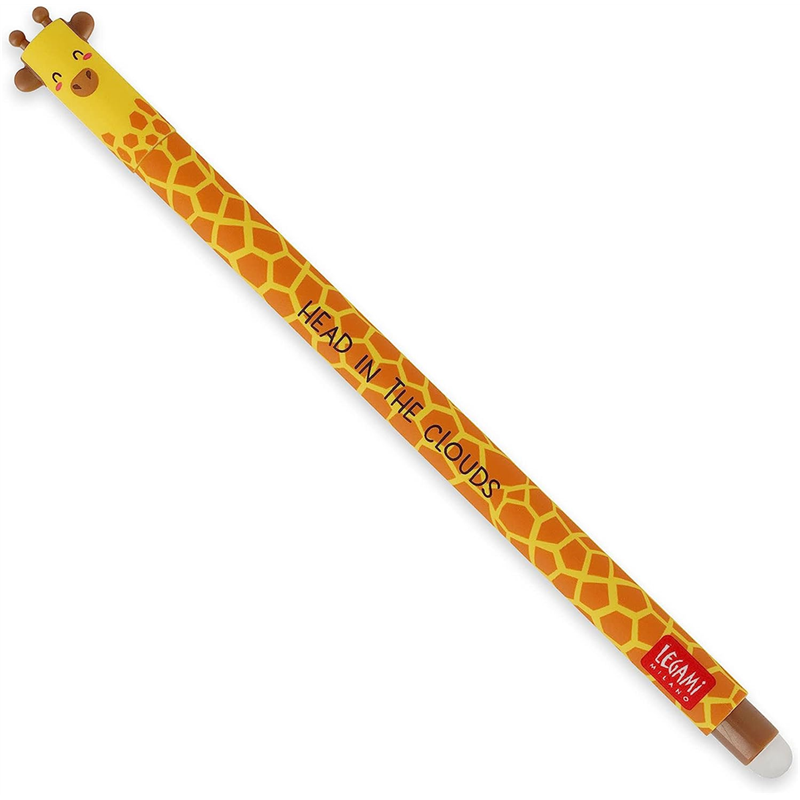 Penna Gel Cancellabile Giraffa Nero