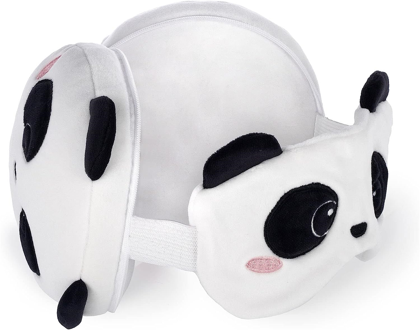 Cuscino Da Viaggio Con Mascherina Da Notte Panda — immagine 4