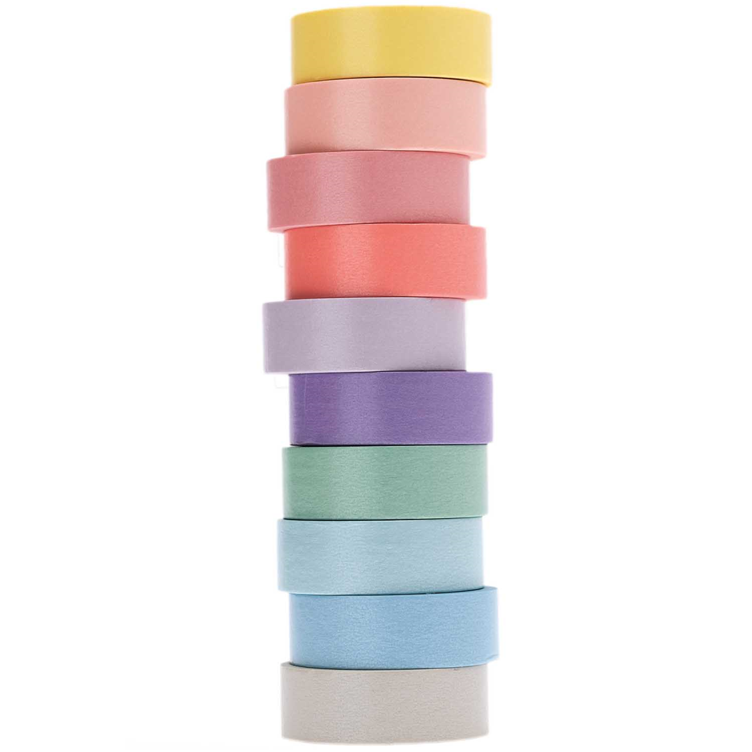 Tape Set 1.5cmx10mt 10pz Pastel Mix