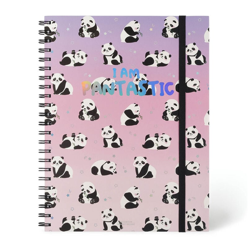 Large Spiral Notebook L15.5cm H21cm Panda | Legami
