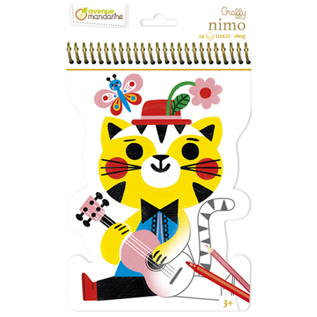 Blocco Da Colorare Graffy Nimo Gattino