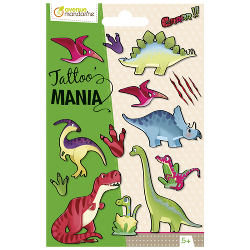 Tatoo Mania Dinosauri | Avenue Mandarine