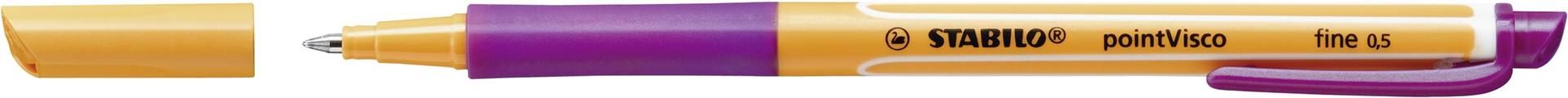 Penna Roller a inchiostro Gel - STABILO pointVisco - Lilla — immagine 2