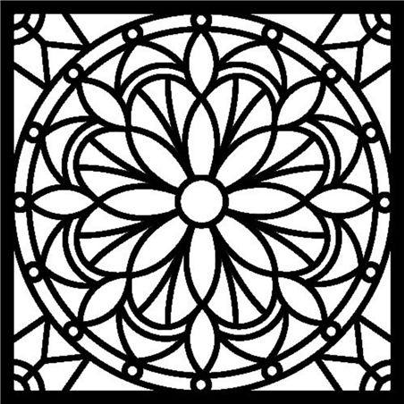 Stencil Cm. 30x30 Mandala