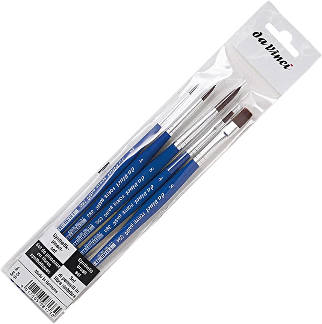 Set 5 Pennelli Sintetici Forte Basic