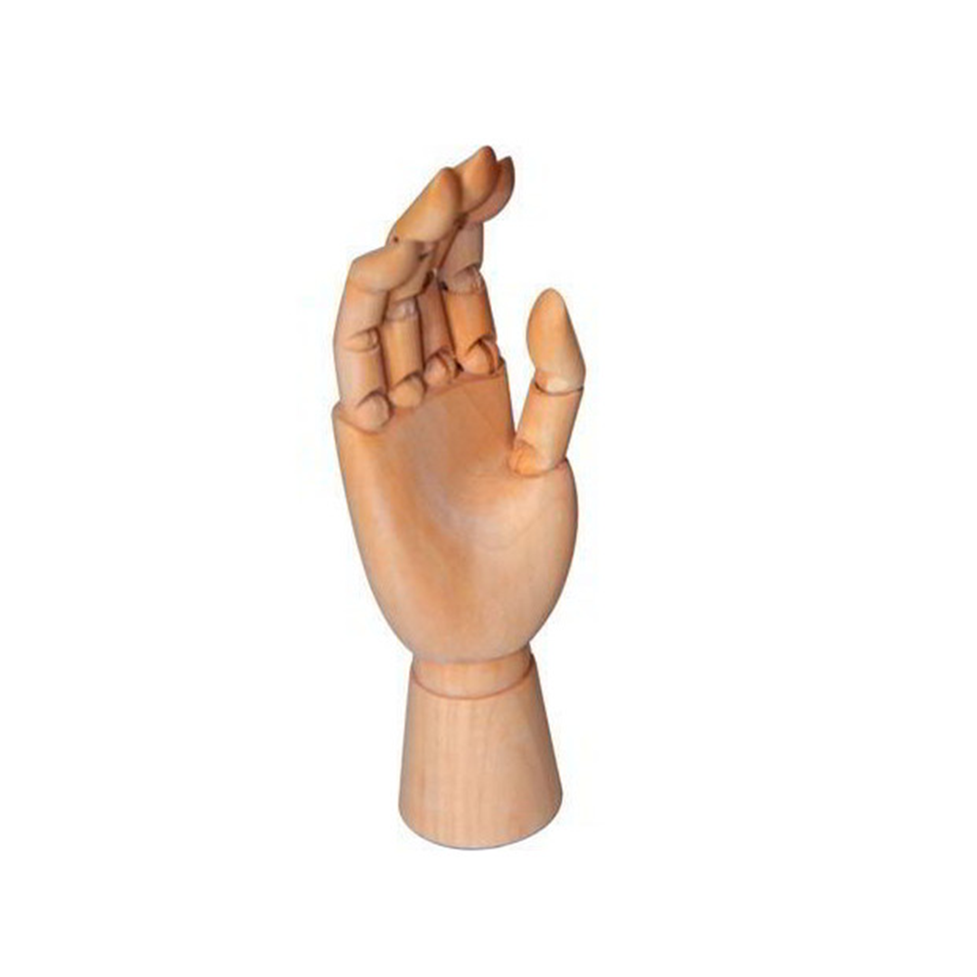 Mano Destra Donna Legno Snodabile Cm. 25