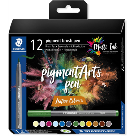 Set 12 Pigment Brush 371 Colori Natura