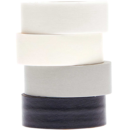 Tape Set 1.5cmx10mt 4pz Black & White