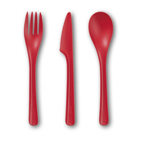 Cucchiaio Bio Bloom 17cm 25pz Rosso