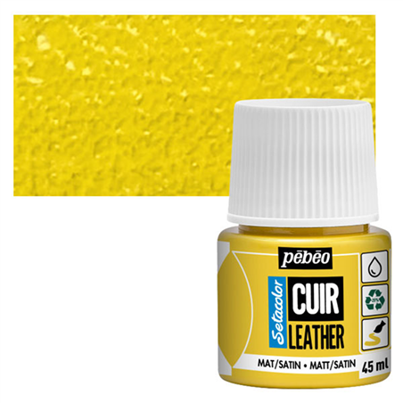 Colore Setacolor Pelle 45ml Giallo Acceso