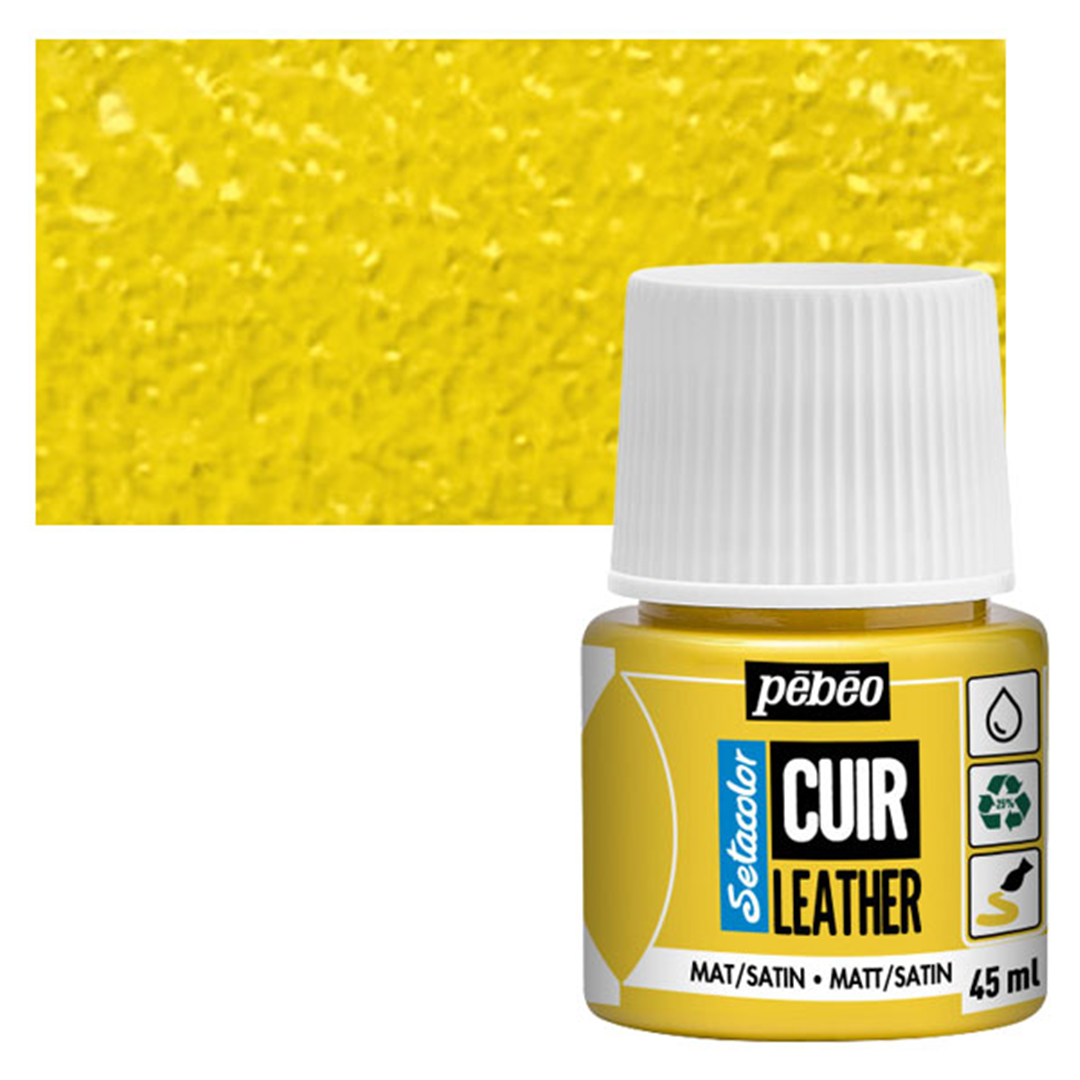 Colore Setacolor Pelle 45ml Giallo Acceso