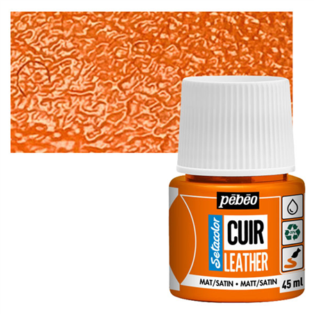 Colore Setacolor Pelle 45ml Arancione