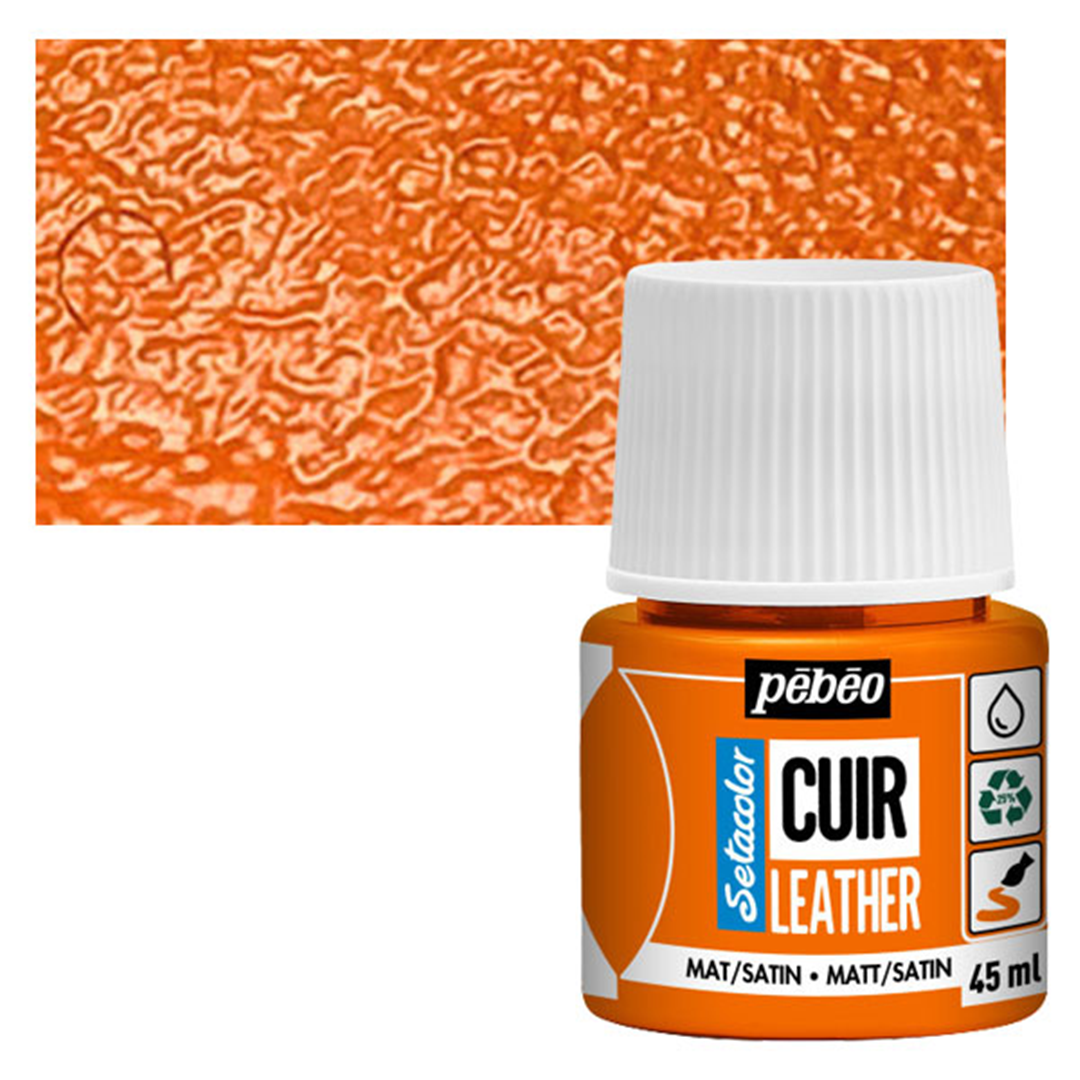 Colore Setacolor Pelle 45ml Arancione