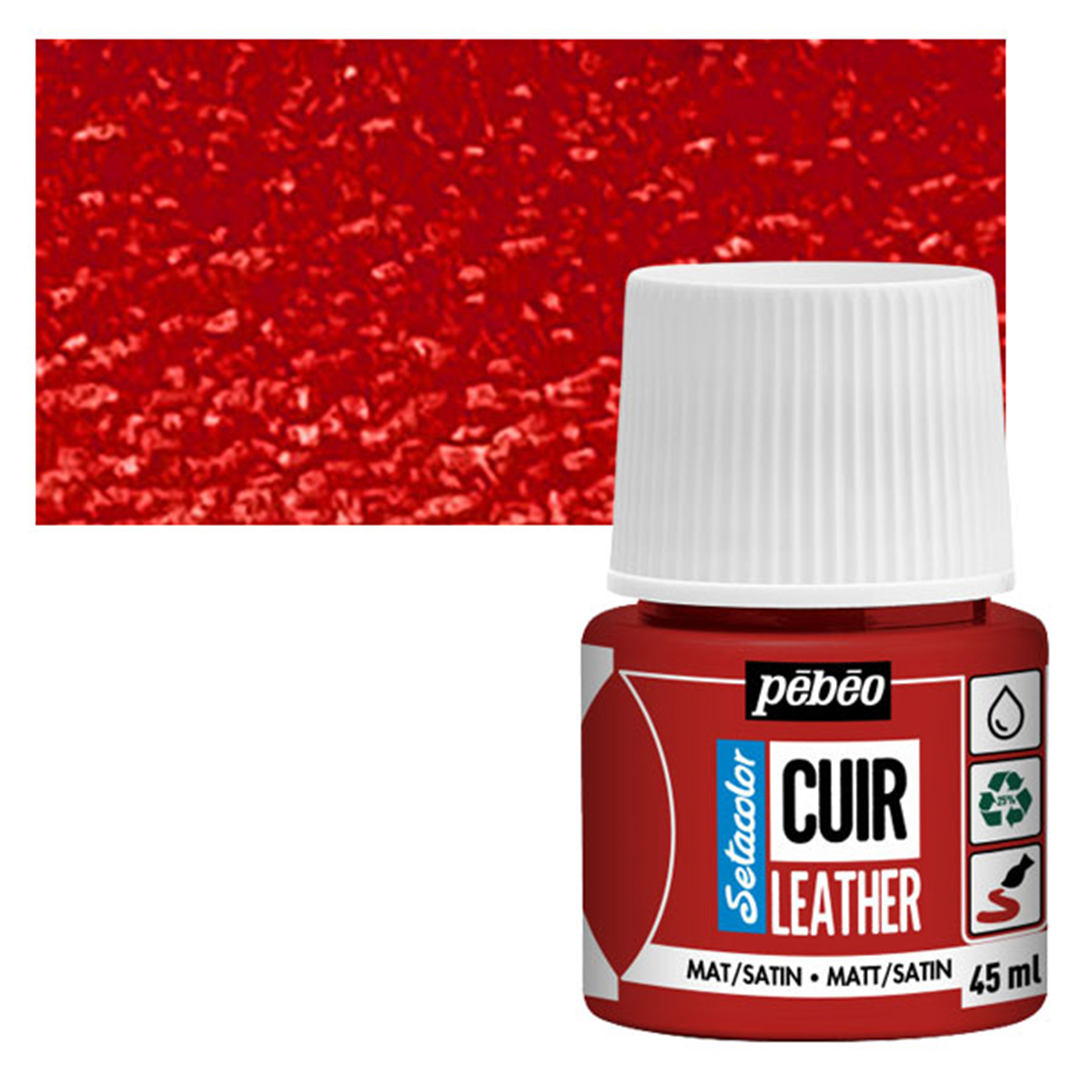 Colore Setacolor Pelle 45ml Rosso Intenso