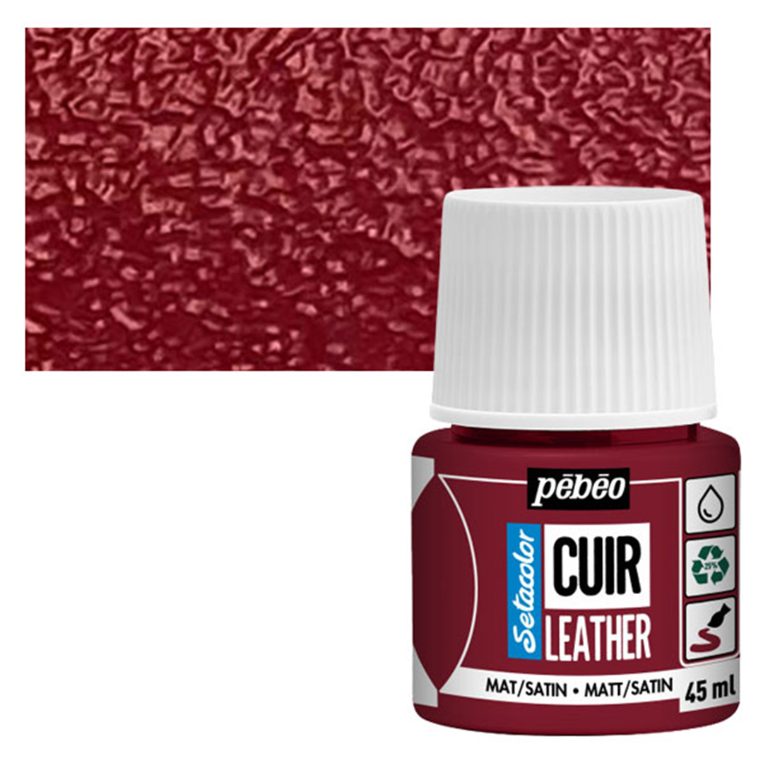 Colore Setacolor Pelle 45ml Rosso Profondo