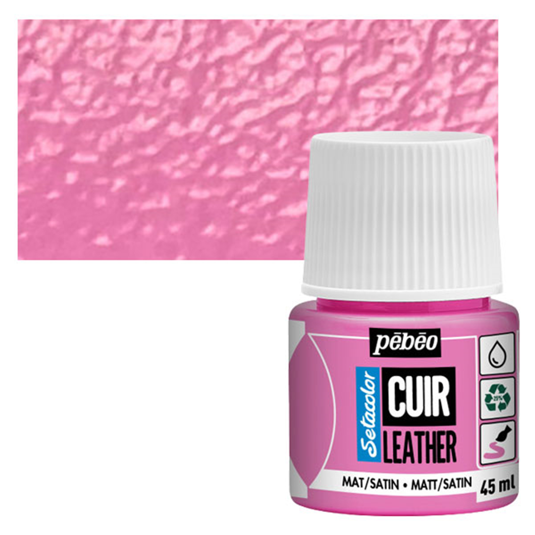 Colore Setacolor Pelle 45ml Rosa Caramella