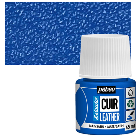 Colore Setacolor Pelle 45ml Blu Oceano