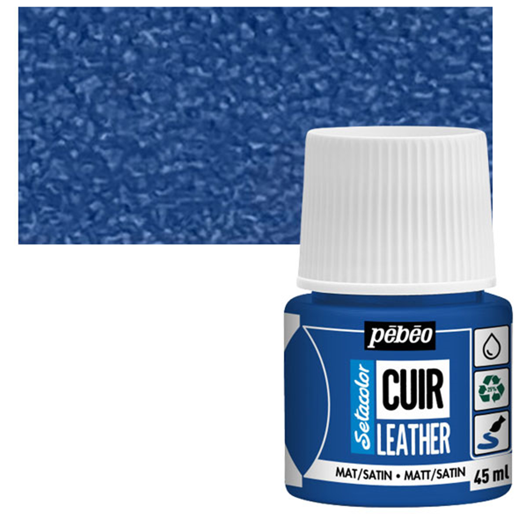 Colore Setacolor Pelle 45ml Blu Oltremare