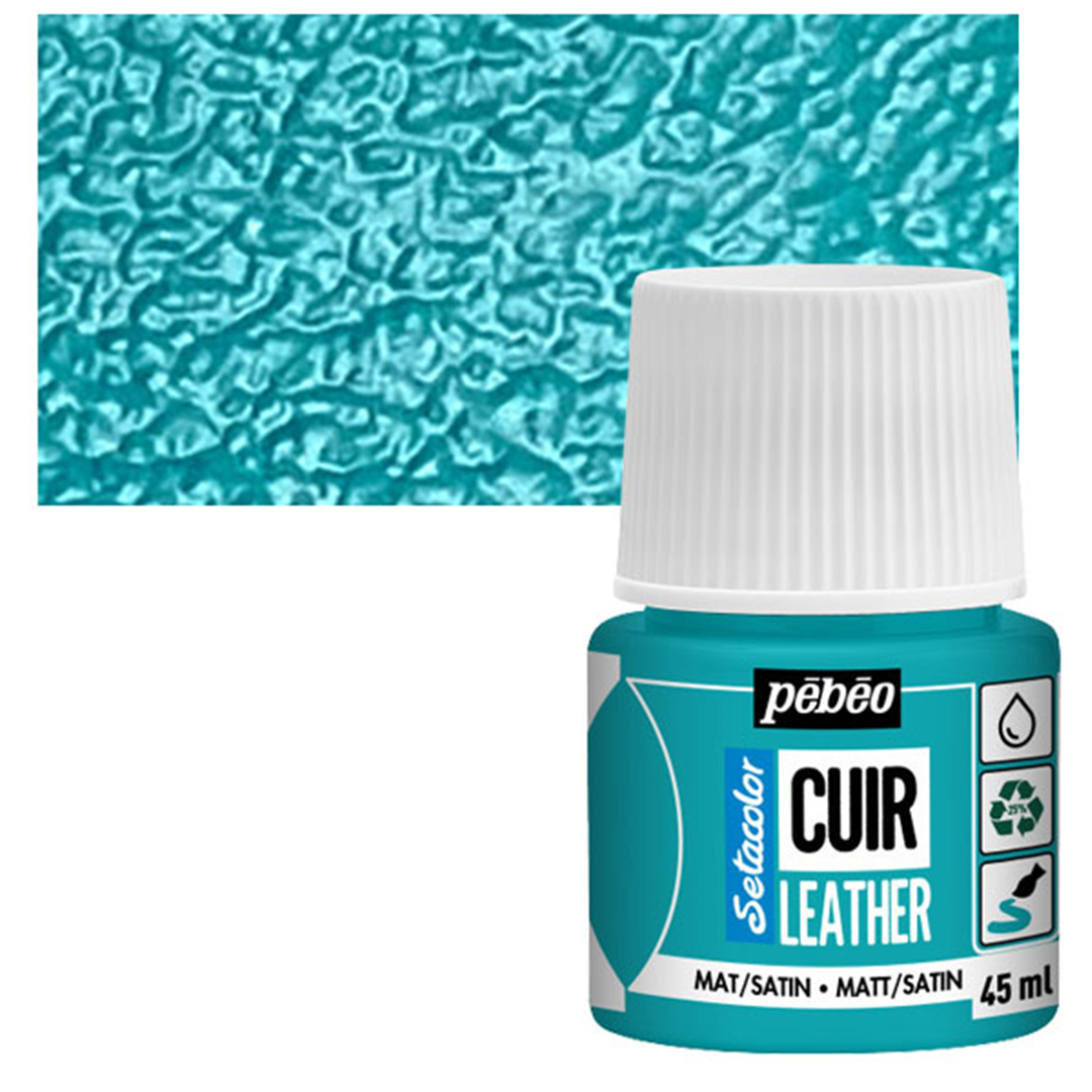 Colore Setacolor Pelle 45ml Turchese