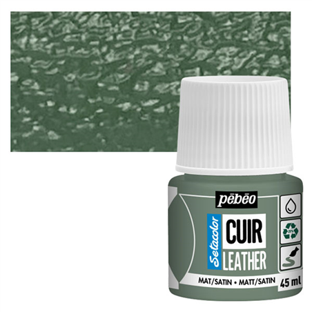 Colore Setacolor Pelle 45ml Verde Matcha
