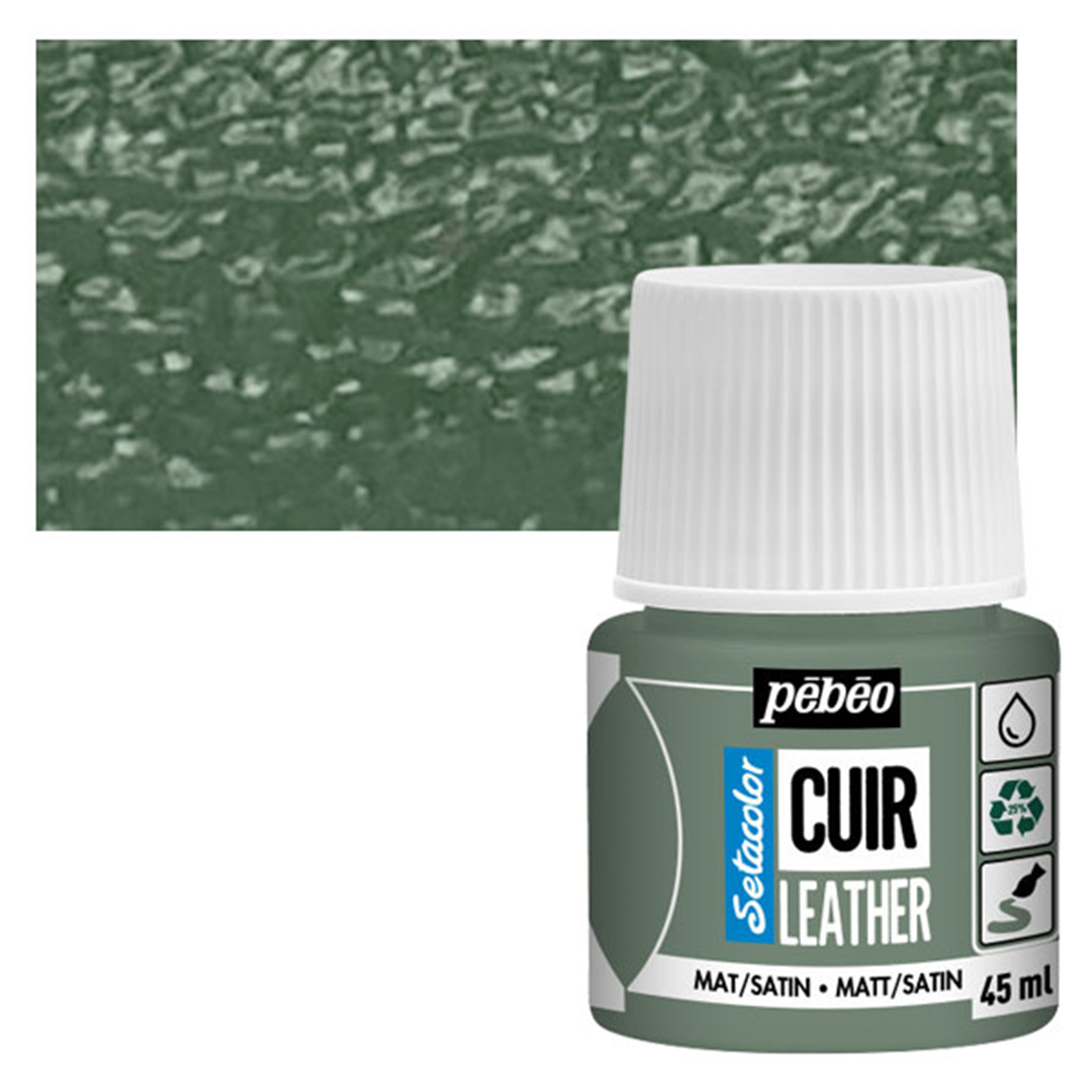 Colore Setacolor Pelle 45ml Verde Matcha