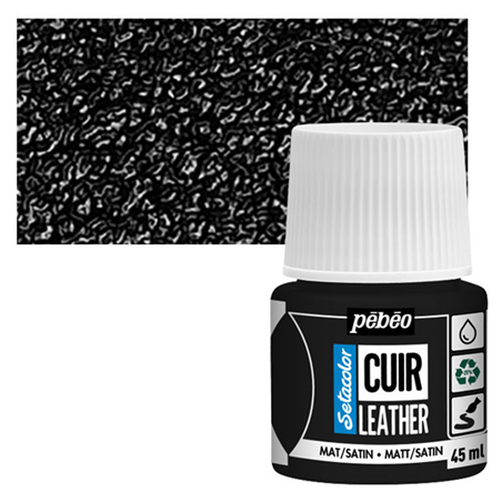 Colore Setacolor Pelle 45ml Nero Estremo
