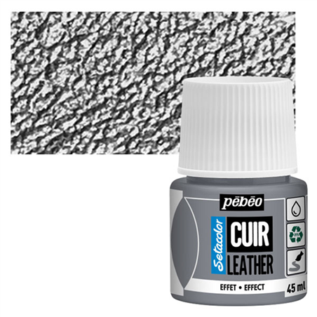Colore Setacolor Pelle 45ml Metallo Argento