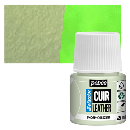 Colore Setacolor Pelle 45ml Fosforescente