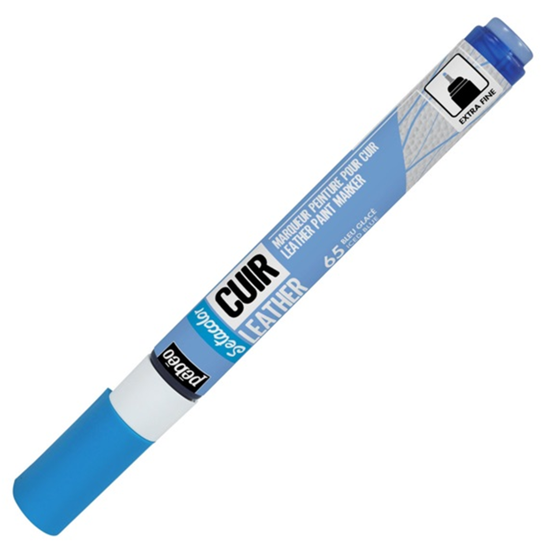 Pennarello Setacolor Pelle Extrafine Blu Ghiaccio