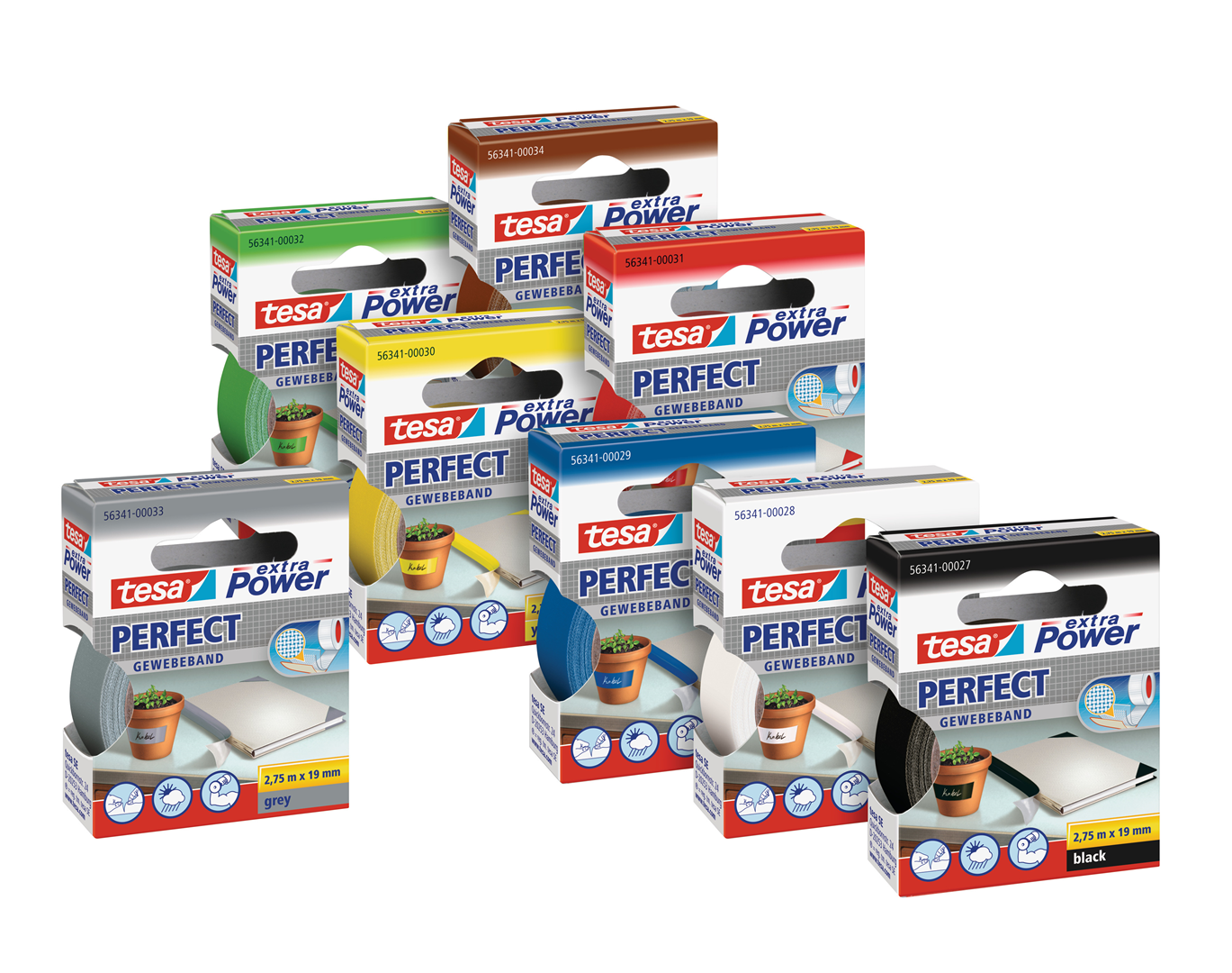 Nastro Adesivo Telato 19mmx2,7mt Azzurro 56341 Xp Perfect — immagine 2