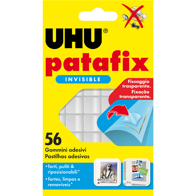 Patafix Invisible-Set Transparent Adhesive Pads | Uhu